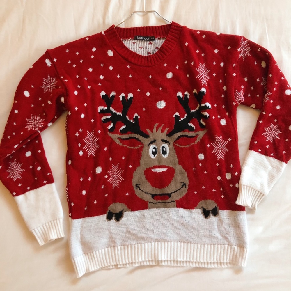 Boohoo Ugly Christmas Sweater (reindeer)